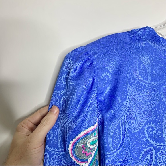 Vintage Paisley Hal Ferman by Donald Curtis Blouse and Skirt Outfit - Picture 8 of 11